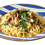 牛肉と九条ネギの和風パスタ