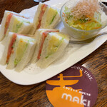 コーヒーハウス マキ - 野菜サンドウイッチ