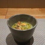 フィエルテ - 仏産 ジロール茸/仏産 ムール貝/長崎県産 穴子