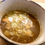 麺屋 音 - 特製濃厚つけ麺(醤油)