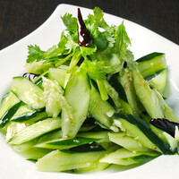 キュウリと香菜和え