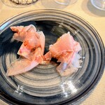 La Brianza - ハモン・セラーノいちじくキアッケレゴルゴンゾーラチーズin。ブルーチーズ好きの私だからキアッケレとても好き♡生ハムもいちじくもワイン進むわ〜