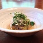 ろあん松田 - 焼き茄子とツルムラサキの煮物