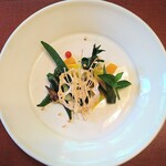 ろあん松田 - 自家製山椒オイルのサラダ