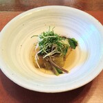 ろあん松田 - 焼き茄子とツルムラサキの煮物