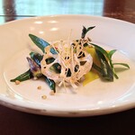 ろあん松田 - 自家製山椒オイルのサラダ