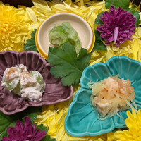 下鴨茶寮 東のはなれ - 下鴨茶寮銀座店(前菜三種)