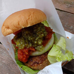 横須賀パーキングエリア 上り - 横須賀バーガー　¥540-