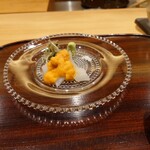 京都 いと - イカの北海道産雲丹乗せ 202209