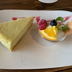 Cafe hito no wa - 【ずんだのチーズケーキ…590円】♪2022/9