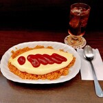 YOU - オムライス(大盛チーズ追加)　ドリンクセット1,500円(税込)