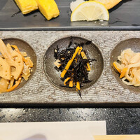 黒毛和牛専門 天の幸山の幸 淀屋橋店  - きんぴら蓮根・ひじき・切り干し大根