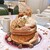 カフェ＆ブックス ビブリオテーク - モンブランとプラリネクリームのパンケーキカシスソース　ドリンクセット2,040円(税込)