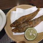 双寿 - 日替わり特別御膳Ａ（ソイの造り，目光り唐揚げ）