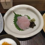 双寿 - 日替わり特別御膳Ａ（ソイの造り，目光り唐揚げ）