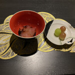 月の花 梟 - デザートにて〆