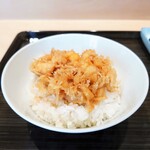 てんぷら 近藤 - 才巻海老と小柱のかき揚げ(天丼・大盛り)