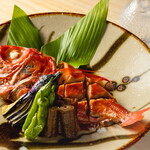 Kaisen Ryourishokujidoko Ahoudori - 金目鯛の煮付、日本酒