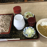 弥生田中屋 - もり蕎麦430円、ミニカレー300円