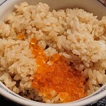 Sushi Sake Sakana Sugidama - 杉玉 西葛西 ランチ 舟盛り丼のイクラが散らされる赤酢飯