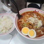 蒙古タンメン中本 - 北極野菜シャキシャキ麺少なめ硬め 950円 半ライス 130円