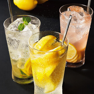 人気のレモンサワー20種類以上！各種499円より。