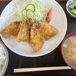 小池食堂 - アジフライ定食　¥750円