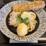 讃岐うどん 白庵 - ちく玉天ぶっかけうどん(ひやひや)