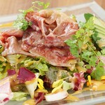 Omi beef shabu-shabu sesame salad