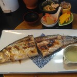 和のごはん みかづき - 大きくて食べ応えのあるニシンの塩焼き