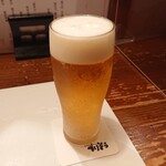 Tabedokoro Nomidokoro Sukezou - 一杯目の生ビール(エビス)