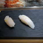 鮨 魯山 - 白海老～白烏賊～☆