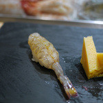 鮨 魯山 - 生車海老～玉子～☆