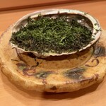 Sushi Enami - 鮑の磯焼き