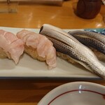 恵比寿 - えんがわ、コハダ