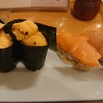 恵比寿 - うに、赤貝