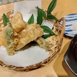 うどん居酒屋 オカチメンコ - 穴子天盛り