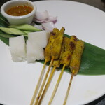 Plaza Premium First lounge - Malaysian Chicken Satay
