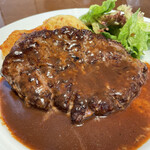 レストラン大宮 - 肉肉しいハンバーグ