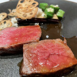神楽坂 フレンチレストラン ラリアンス - 国産サーロイン牛のロティ