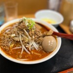 味噌麺処 花道庵 - 番長担々麺味玉、生玉子