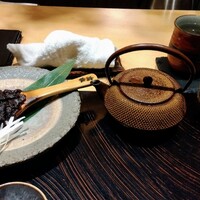 玄水 - 蕎麦前は焼き味噌と三千盛の燗