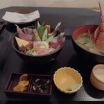 魚啓 - 日替丼、伊勢海老頭汁