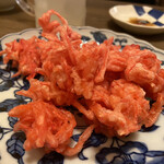 里の家 - 紅生姜の天ぷら
