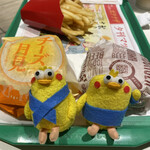 マクドナルド - チーズ月見セット＆ハンバーガー（820円）