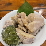 つきよし - 茹で鶏わさび440円