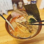 担々麺 麺山椒 - 担々麺(上から)