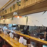 担々麺 麺山椒 - カウンター