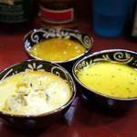 南インド料理 なんどり - 野菜のココナツクルマ,サンバル,ダール(2013.04)