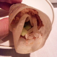 中国飯店 琥珀宮 - 北京ダック　巻き巻き